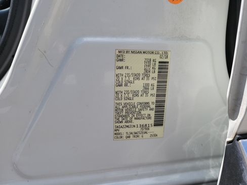 Used 2018 Nissan Murano Platinum w/ Cargo Package FWD image 32