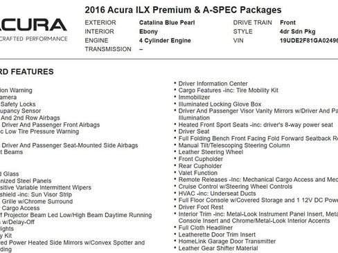 Used 2016 Acura ILX FWD image 31