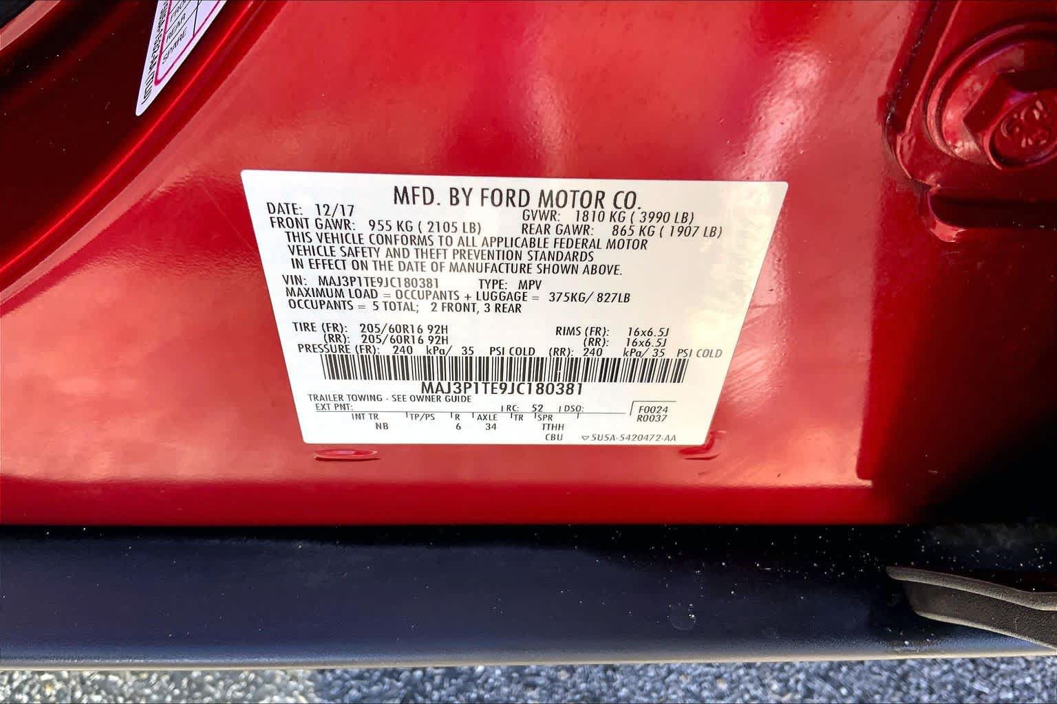 Used 2018 Ford EcoSport SE w/ SE Convenience Package FWD image 33
