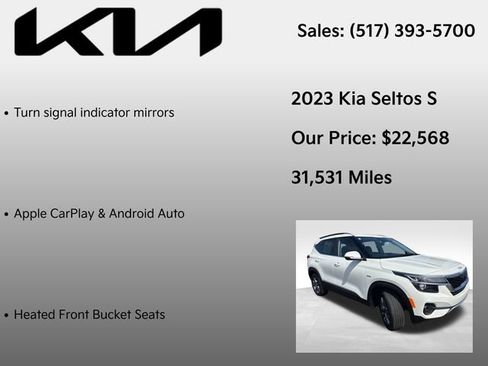 Used 2023 Kia Seltos S w/ Navigation Package AWD/4WD image 12