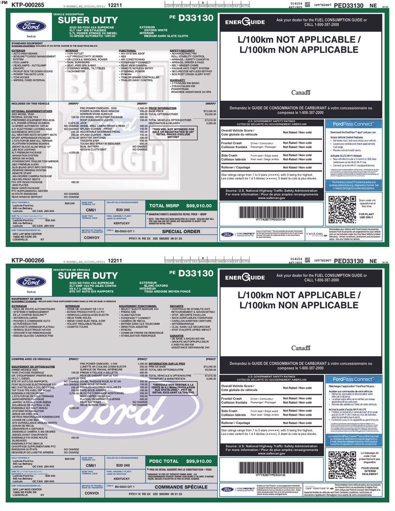 Used 2023 Ford F250 XLT w/ XLT Premium Package AWD/4WD image 30