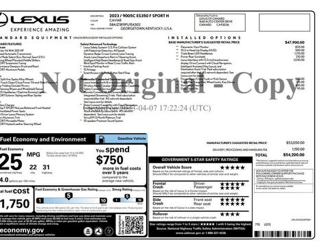 Used 2023 Lexus ES 350 F Sport w/ Accessory Package (Z1) FWD image 27