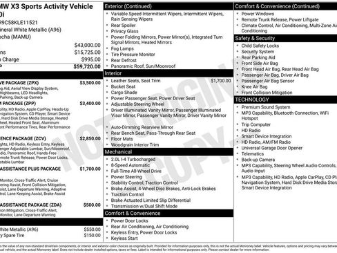 Used 2019 BMW X3 xDrive30i w/ Executive Package image 20