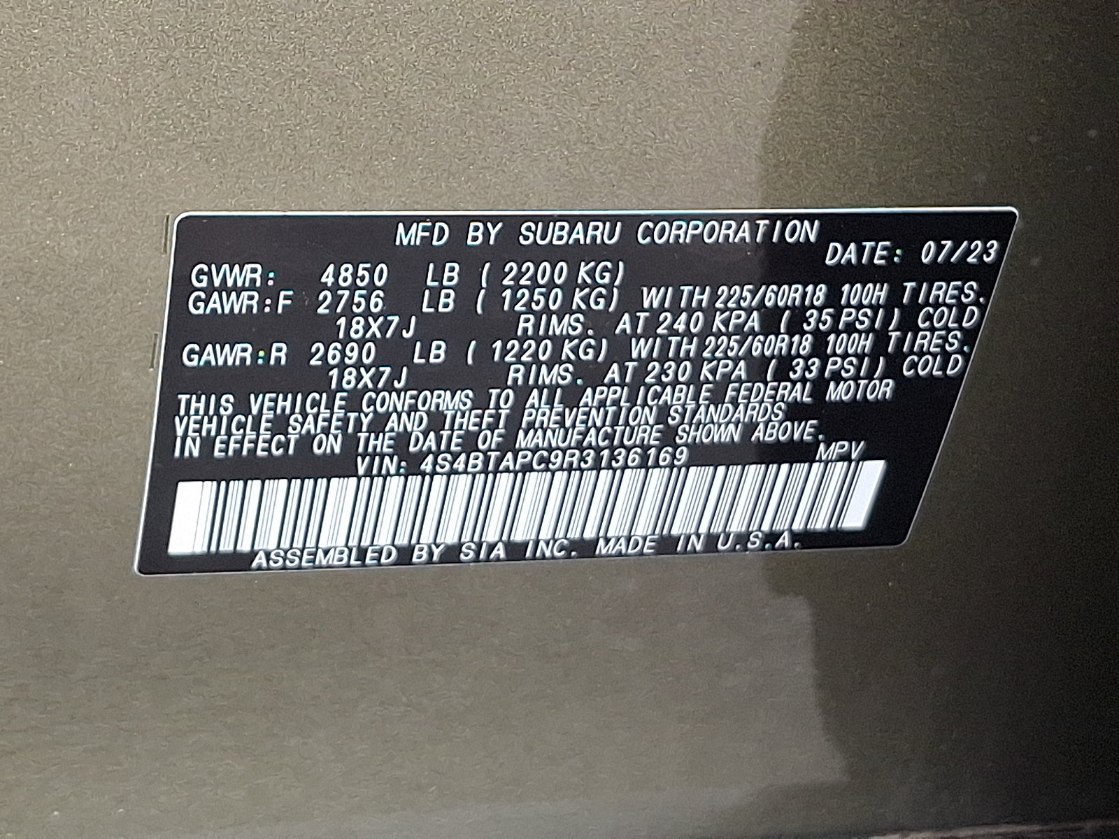 Certified 2024 Subaru Outback Touring AWD/4WD image 28