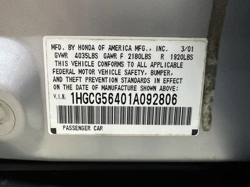 Used 2001 Honda Accord LX image 26