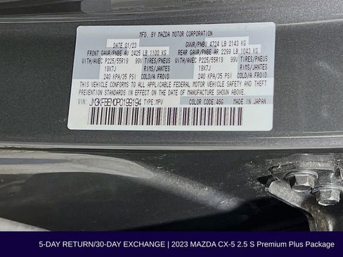 Used 2023 MAZDA CX-5 AWD 2.5 S w/ Premium Plus Pkg image 38