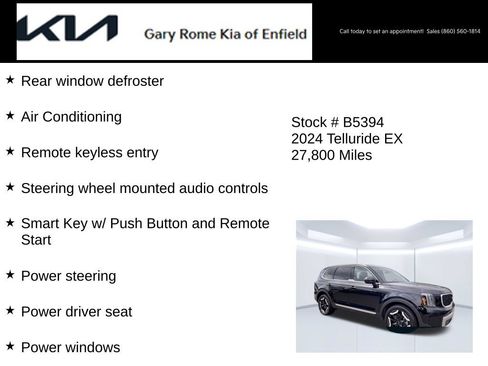 Certified 2024 Kia Telluride EX w/ EX Captain's Chair Package AWD/4WD image 21