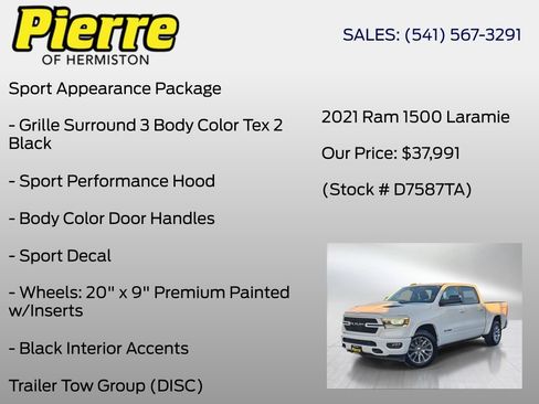 Used 2021 RAM 1500 Laramie AWD/4WD image 24