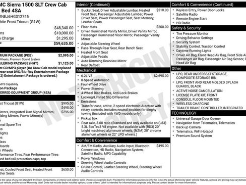 Used 2017 GMC Sierra 1500 SLT w/ SLT Premium Package AWD/4WD image 12