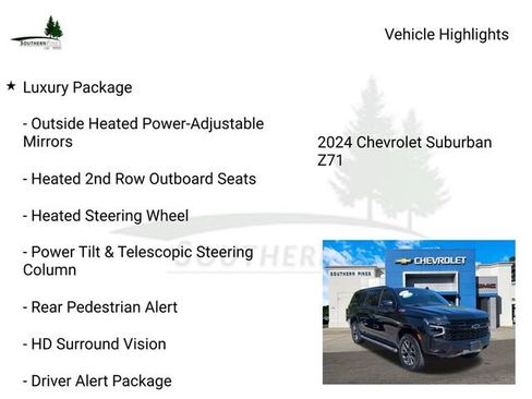 Used 2024 Chevrolet Suburban Z71 w/ Luxury Package AWD/4WD image 29