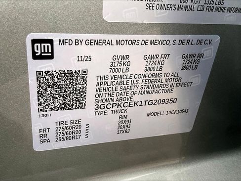 New 2026 Chevrolet Silverado 1500 Custom Trail Boss w/ Turbomax Blackout Package image 8