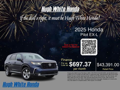 Used 2025 Honda Pilot EX-L image 3