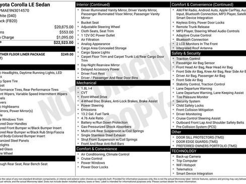 Used 2022 Toyota Corolla LE FWD image 17