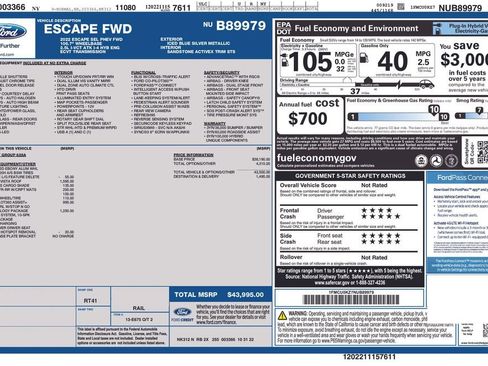 Used 2022 Ford Escape SEL w/ Technology Package image 32