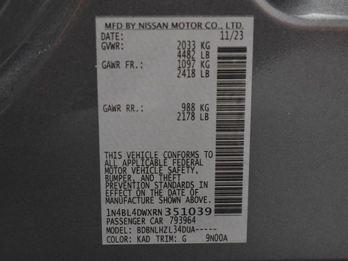 Certified 2024 Nissan Altima 2.5 SV AWD/4WD image 38