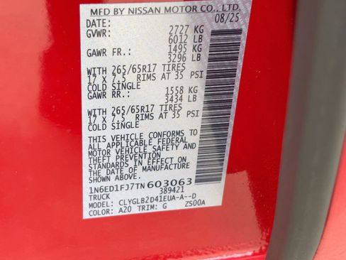 New 2026 Nissan Frontier SV w/ Tow Package image 20