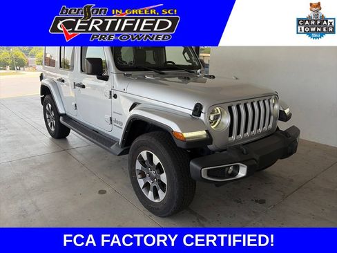 Used 2022 Jeep Wrangler Unlimited Sahara w/ LED Lighting Group AWD/4WD image 1