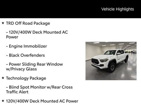 Certified 2023 Toyota Tacoma TRD Off-Road w/ Technology Package AWD/4WD image 7