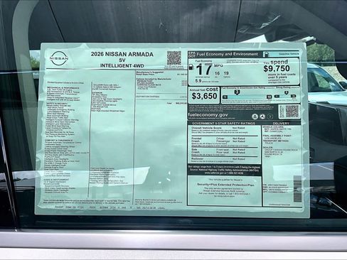 New 2026 Nissan Armada SV AWD/4WD image 19