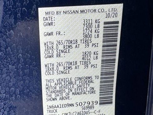 Used 2021 Nissan Titan SV w/ SV Convenience Package AWD/4WD image 34