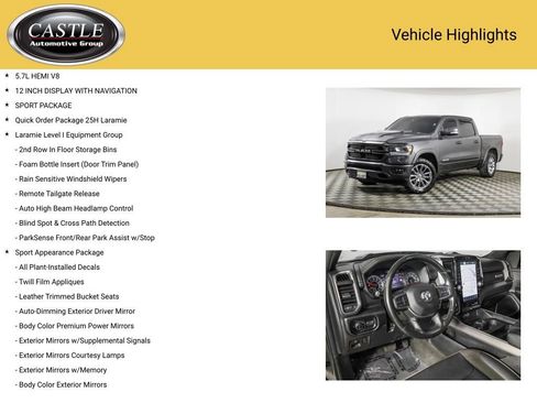 Used 2022 RAM 1500 Laramie w/ Sport Appearance Package AWD/4WD image 3