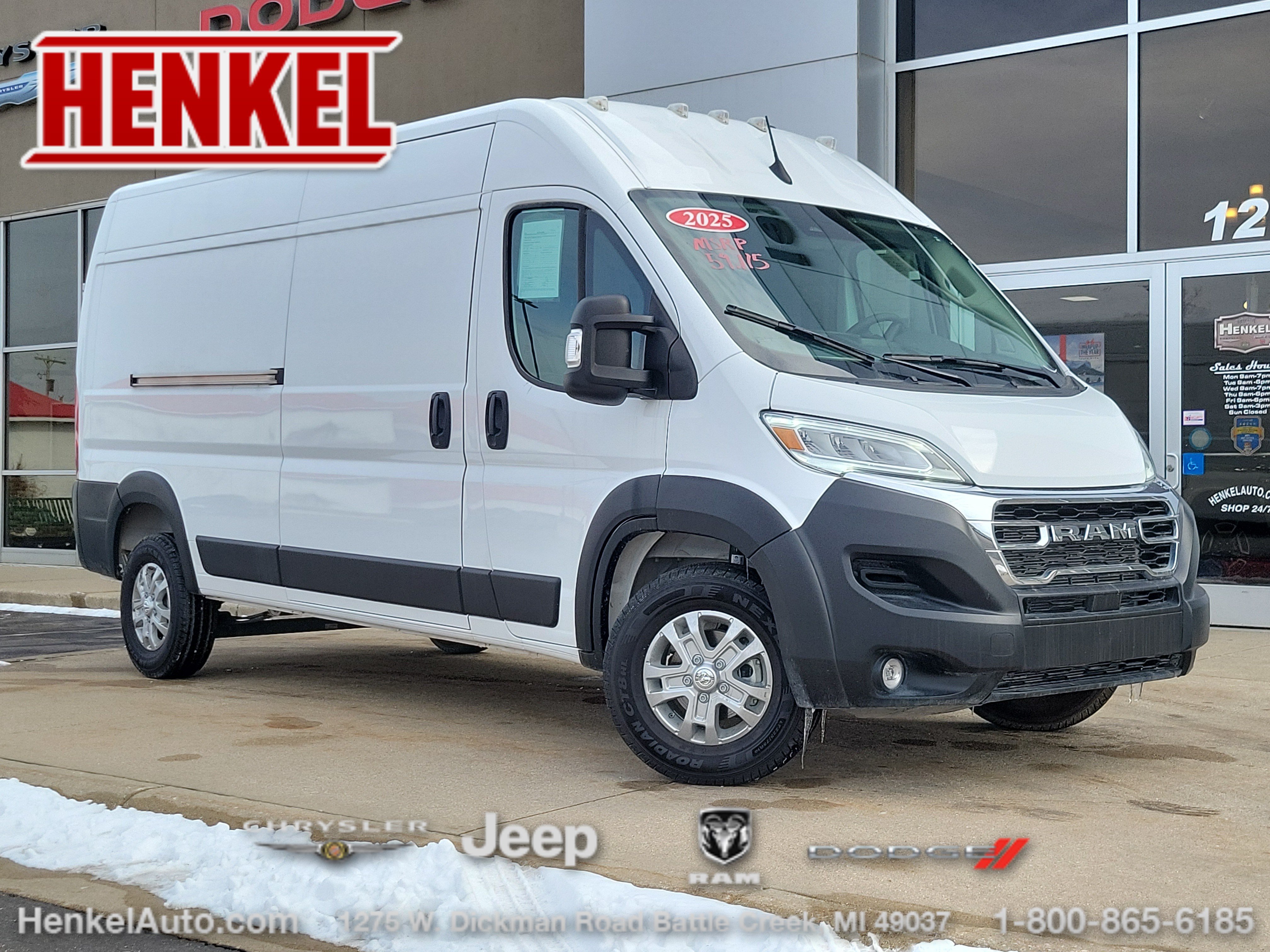 Used 2025 RAM ProMaster 3500 w/ Quick Order Package 22G SLT FWD image 1