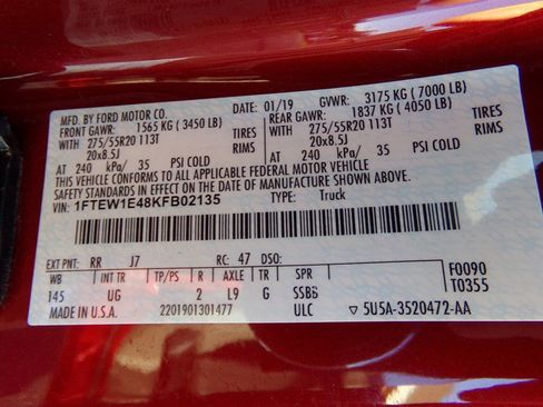 Used 2019 Ford F150 XLT w/ Equipment Group 302A Luxury image 98