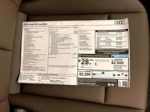 New 2026 Audi A3 2.0T Premium Plus image 15