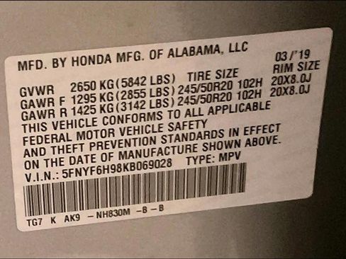 Used 2019 Honda Pilot Touring image 32