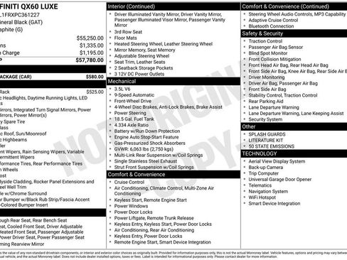 Used 2023 INFINITI QX60 Luxe w/ Cargo Package image 35