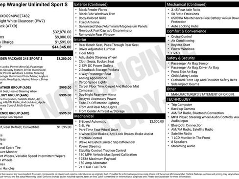 Used 2021 Jeep Wrangler Unlimited Sport AWD/4WD image 19