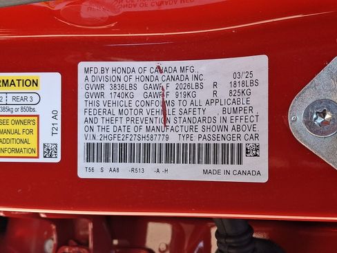 Used 2025 Honda Civic LX image 26