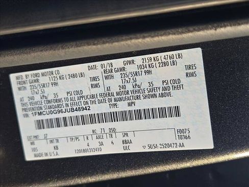 Used 2018 Ford Escape SE FWD image 14