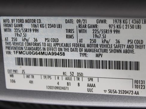 Used 2021 Ford Escape SE w/ SE Sport Appearance Package FWD image 41