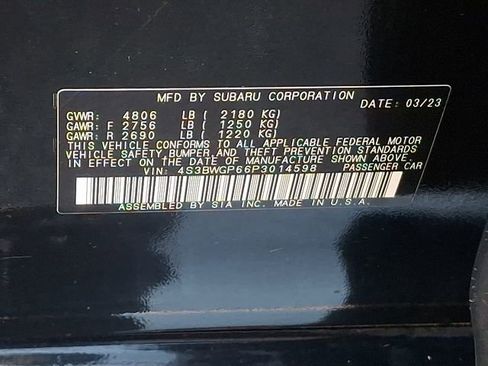 Used 2023 Subaru Legacy Touring XT image 29