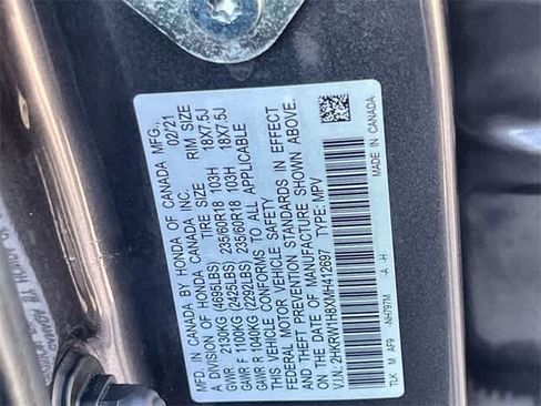 Certified 2021 Honda CR-V EX-L image 22