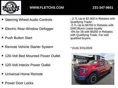 New 2026 GMC Sierra 1500 AT4X w/ LPO, Black Badging Package