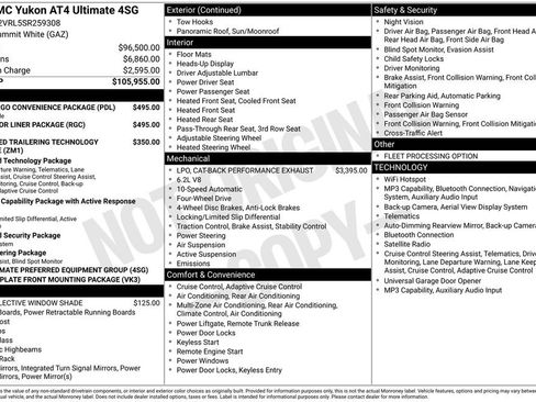 Certified 2025 GMC Yukon AT4 Ultimate w/ LPO, Floor Liner Package AWD/4WD image 41