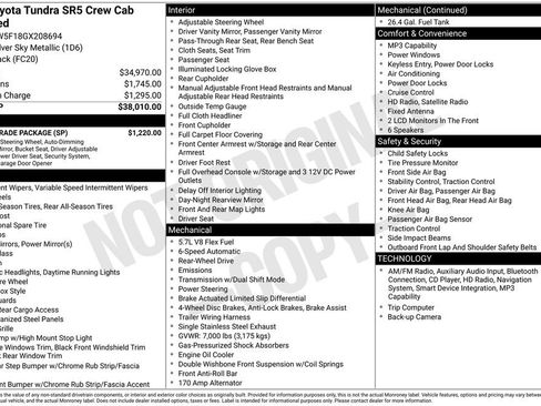 Used 2016 Toyota Tundra SR5 w/ SR5 Upgrade Package image 40