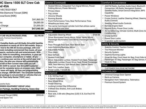 Used 2014 GMC Sierra 1500 SLT w/ SLT Crew Cab Value Package RWD image 28
