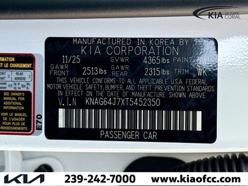 New 2026 Kia K5 GT-Line image 41