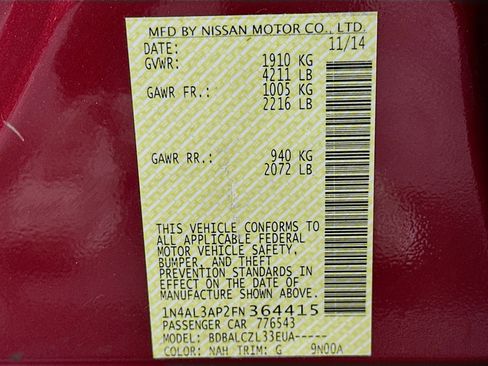 Used 2015 Nissan Altima 2.5 S image 12