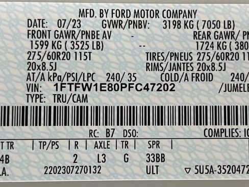 Used 2023 Ford F150 XLT w/ Equipment Group 302A High AWD/4WD image 60