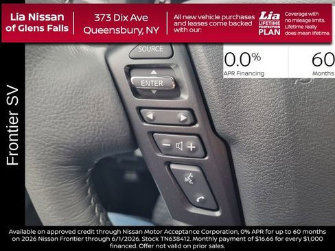 New 2026 Nissan Frontier SV w/ SV Convenience Package AWD/4WD image 19