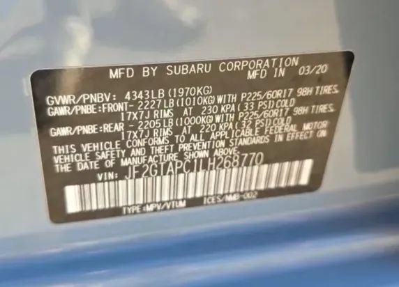 Used 2020 Subaru Crosstrek 2.0i Premium AWD/4WD image 53
