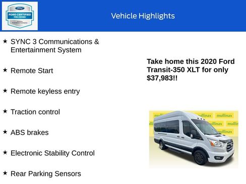 Used 2020 Ford Transit 350 XLT RWD image 10
