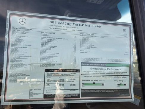 New 2026 Mercedes-Benz Sprinter 144 Cargo image 4