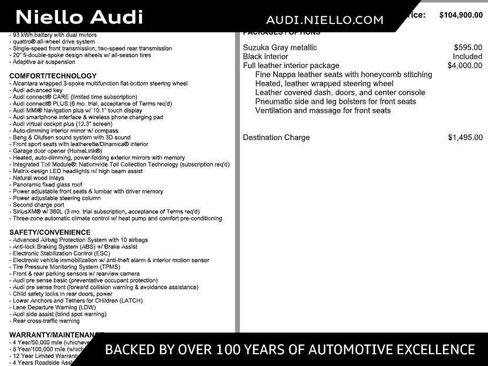 Used 2023 Audi e-tron GT Premium Plus AWD/4WD image 1