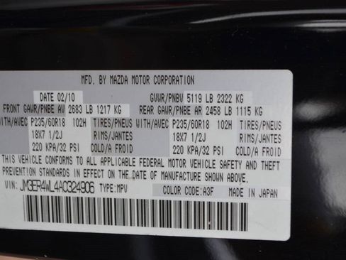 Used 2010 MAZDA CX-7 s Touring w/ Technology Pkg image 45