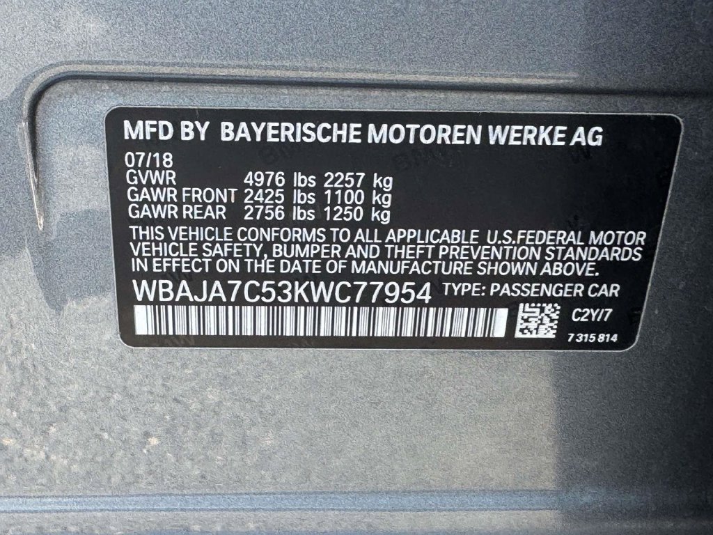 Used 2019 BMW 530i xDrive w/ Premium Package AWD/4WD image 29